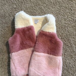 Mud Pie Pink and Cream Kids Vest